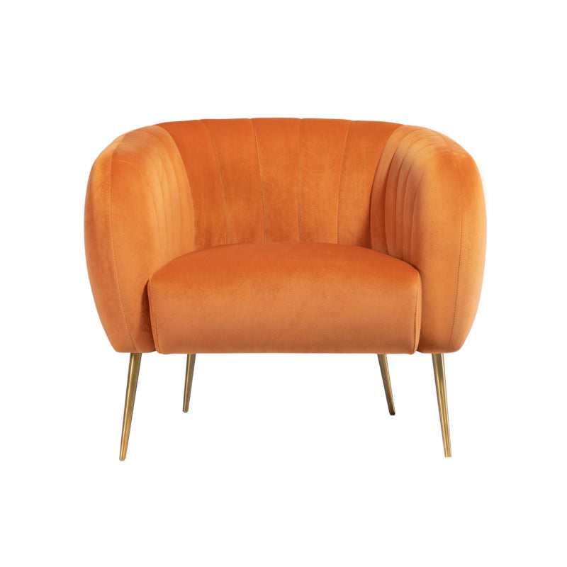 Velvet Armchair Orange