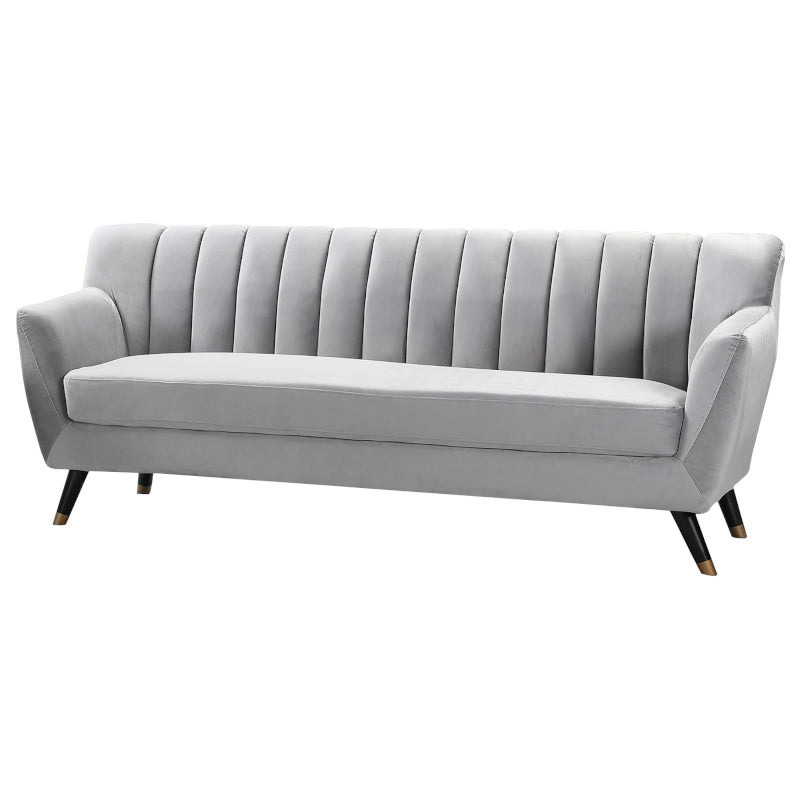 Velvet 3 Seat Sofa Grey