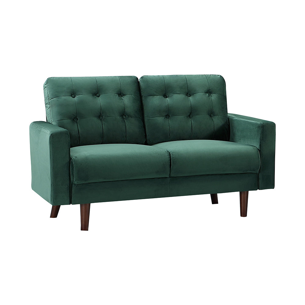 Velvet 2 Seat Sofa Green