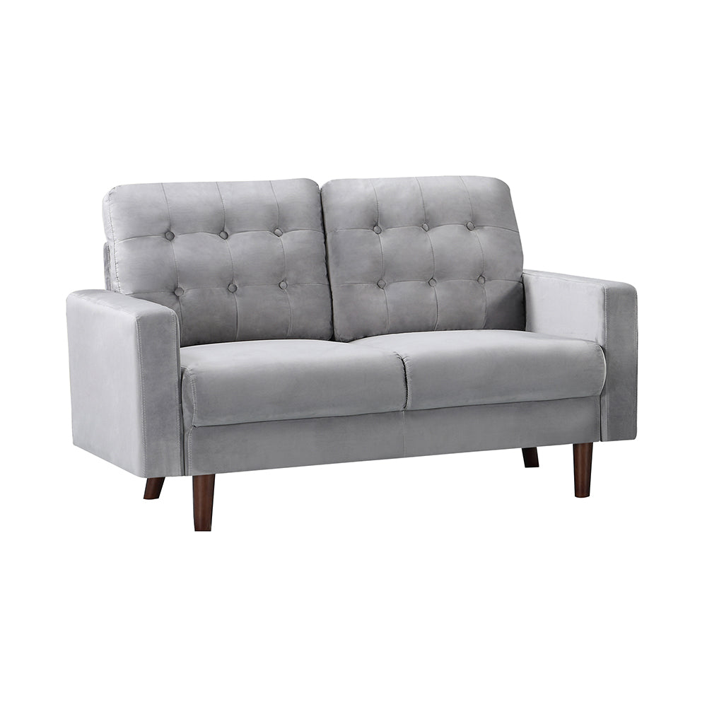 Velvet 2 Seat Sofa Grey