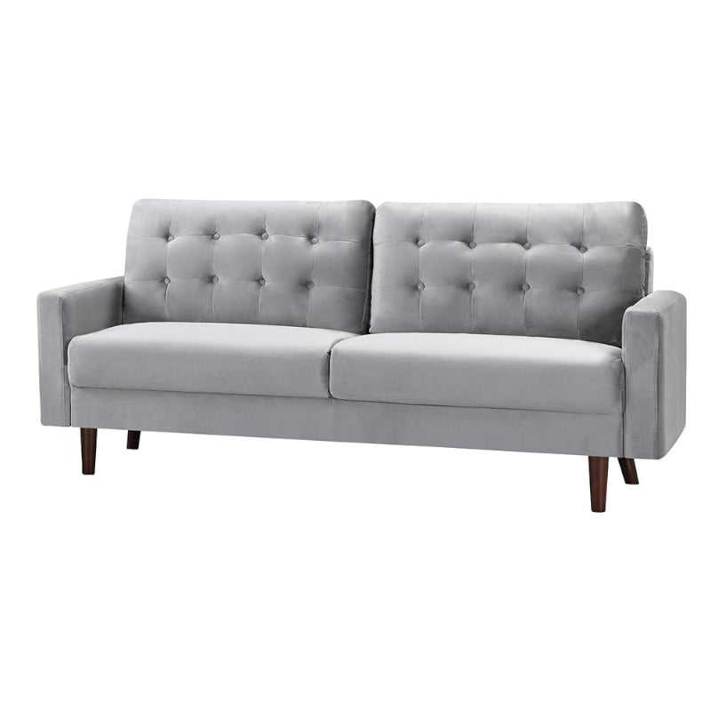 Velvet 3 Seat Sofa Grey