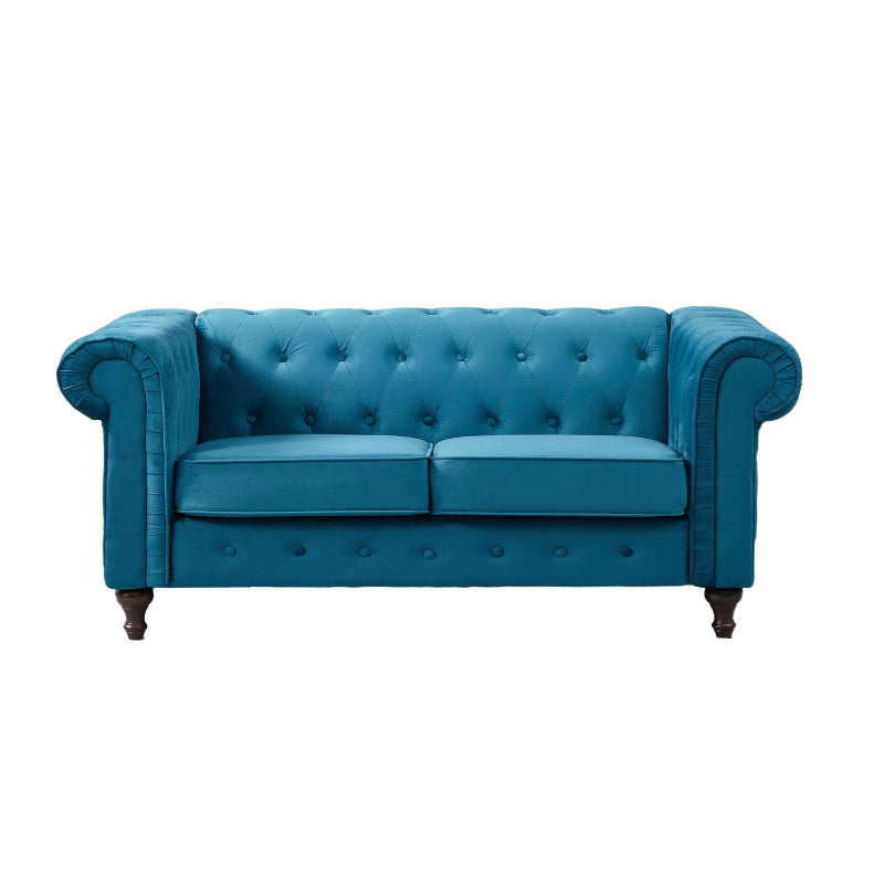 Velvet 2 Seat Chesterfield Sofa 1209