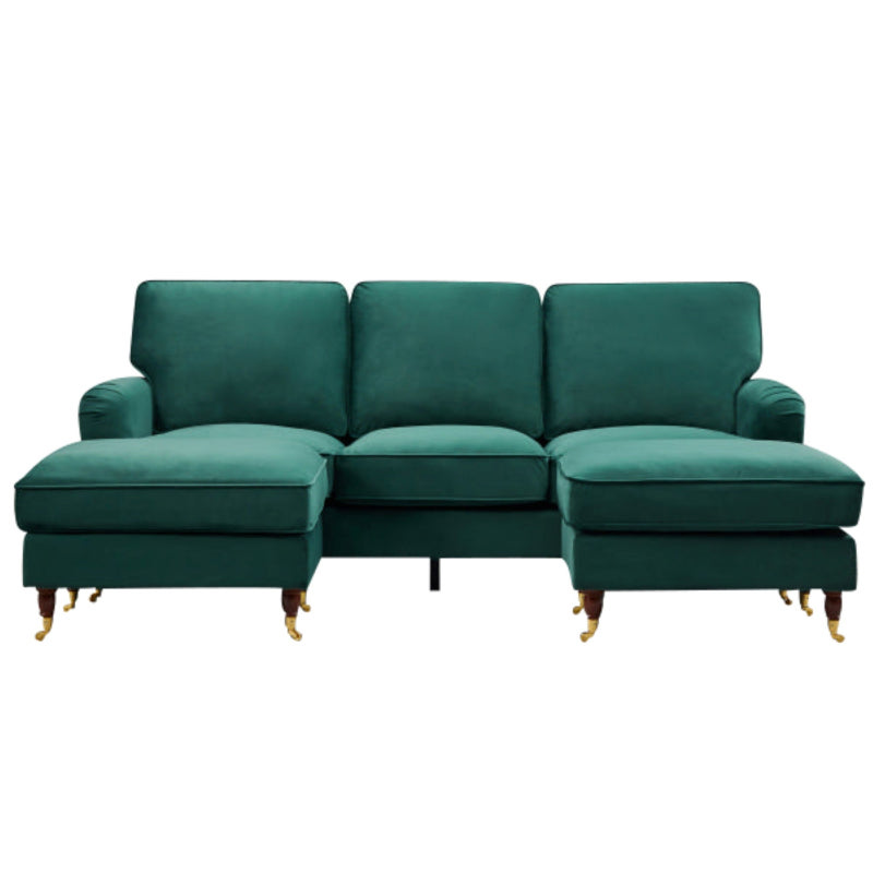Velvet U-Shaped Corner Sofa 1390
