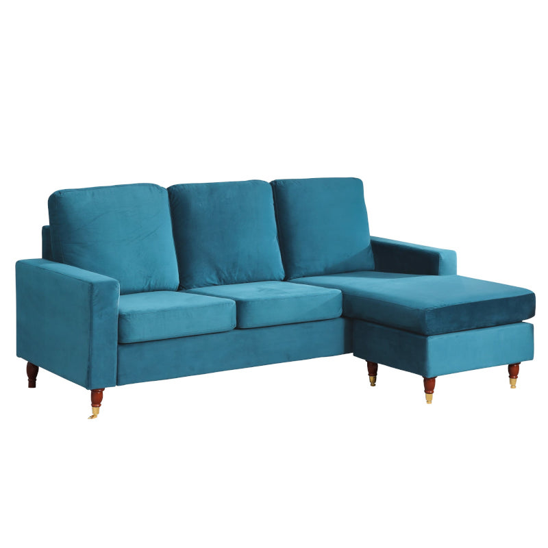 Velvet Reversible Corner Sofa 1650