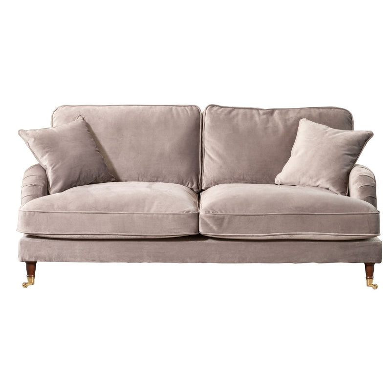 Velvet 3 Seat Sofa Grey