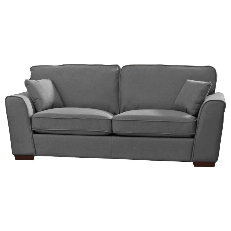 Fabric 3 Seat Sofa Dark Grey