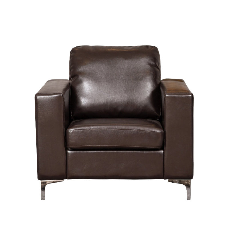 Leather Armchair Brown