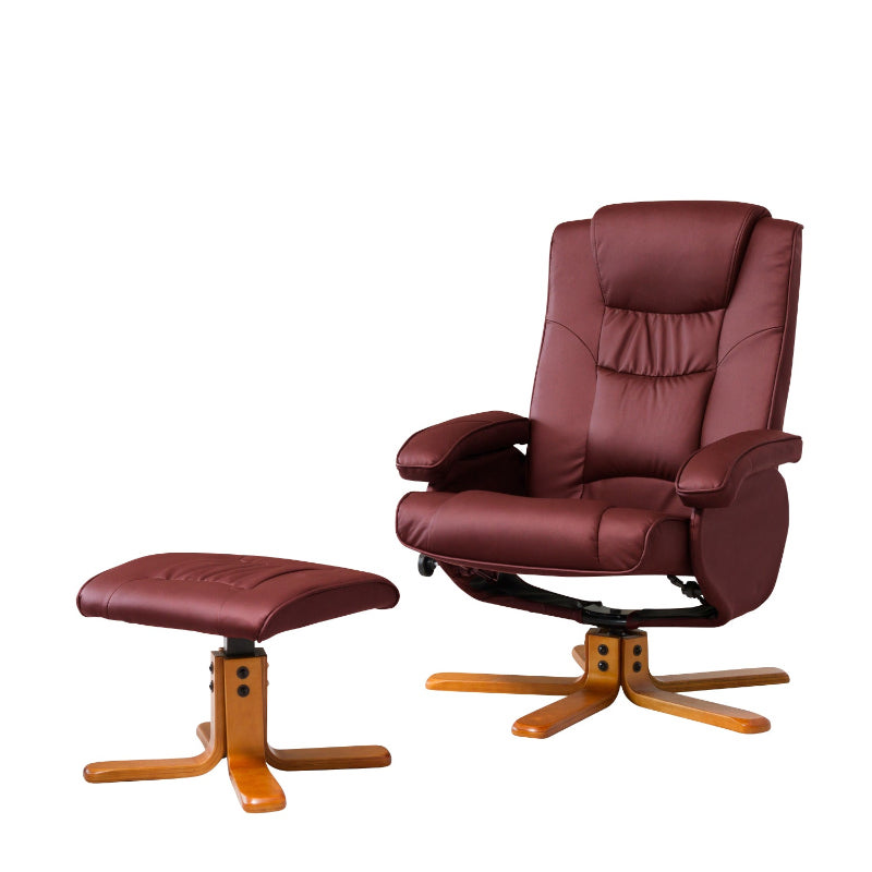 Leather Swivel Recliner 7650