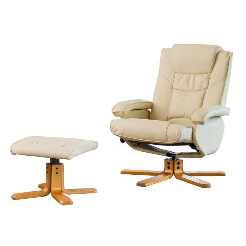 Leather Massage Swivel Recliner 7650AF
