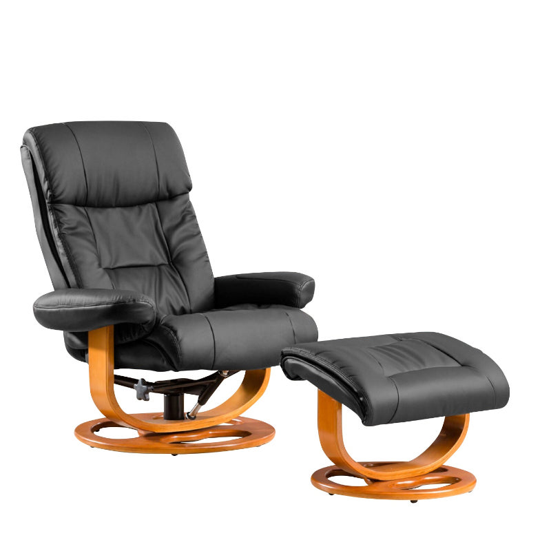 Leather Swivel Recliner 7656