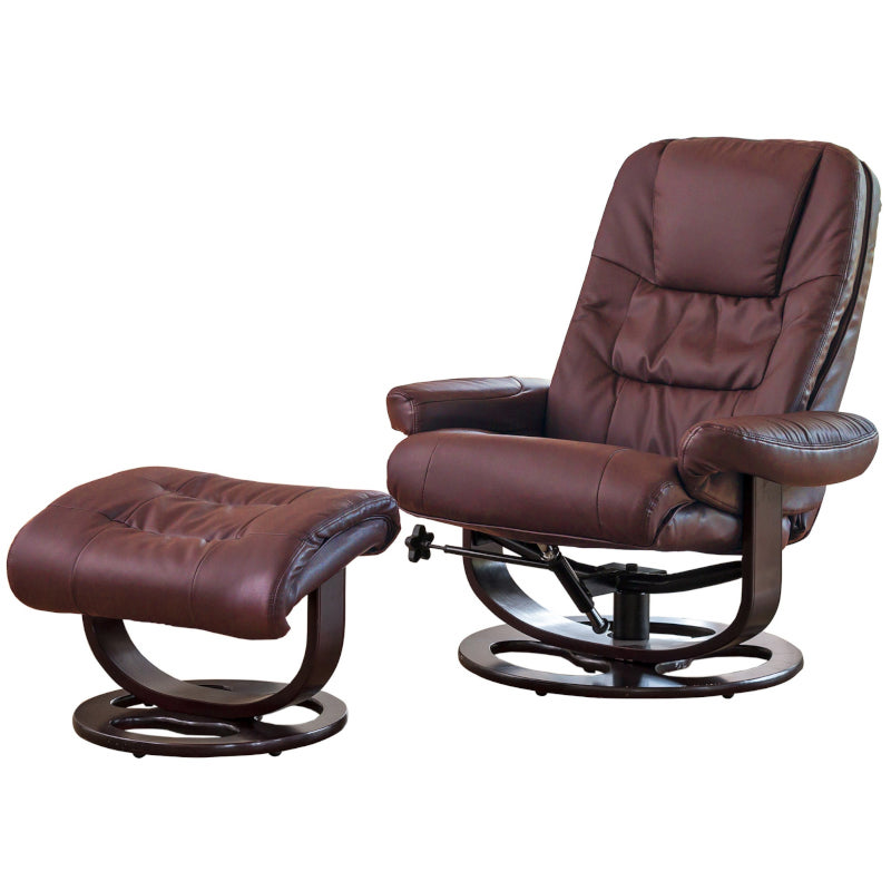 Leather Swivel Recliner 7657