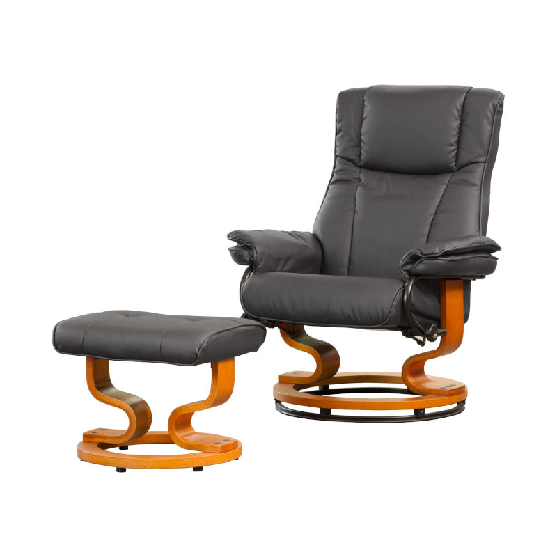 Leather Swivel Recliner 7684
