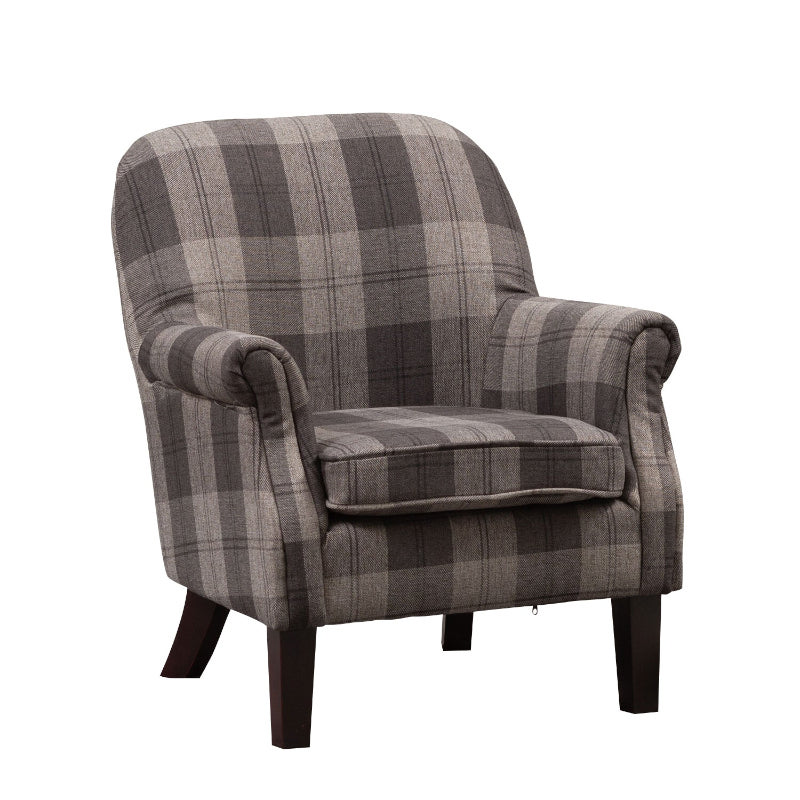 Fabric Chequered Armchair