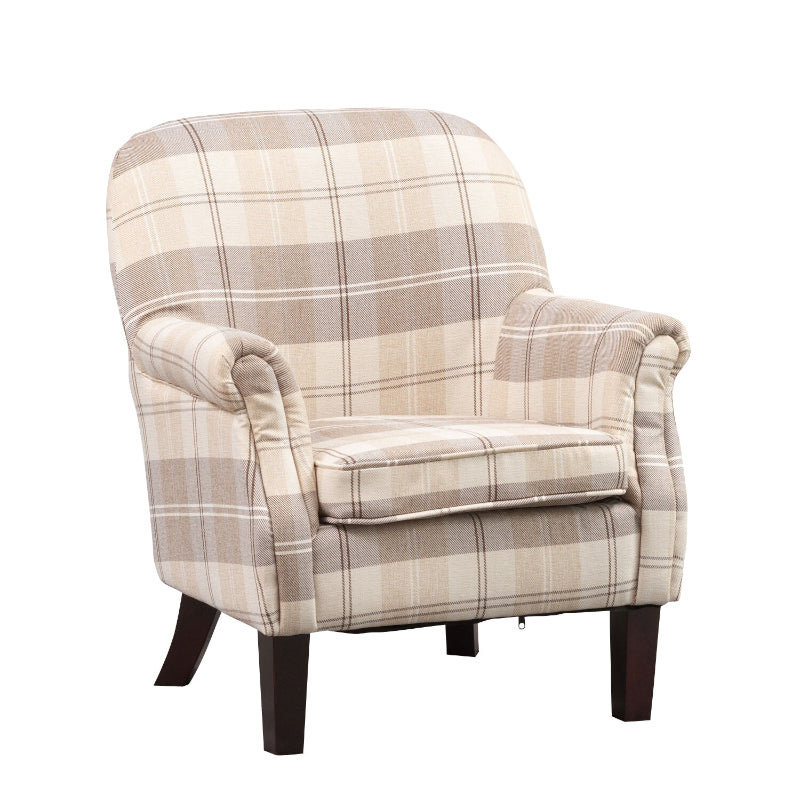 Fabric Chequered Armchair